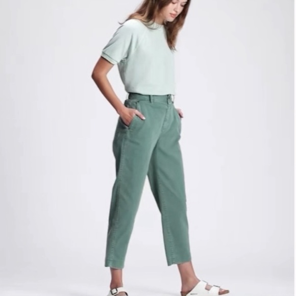 GAP | Pants u0026 Jumpsuits | Gap High Rise Barrel Khaki Pants Pink T | Poshmark